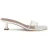 Amina Muaddi Witte Pvc Sandalen