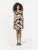 KOROSHI Jurk  beige / kersrood / zwart