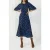 French Connection Belle Verona Midi Dress Indigo Multi