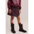 WE Fashion tweed korte rok met glitters – donkerrood