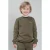 TYGO & vito rechtvallende sweater met backprint – donkergroen