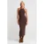 Halternekk Bodycon Midi-jurk