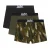 3-Pack Jongens Boxers Zwart, Olijf & All Over Print Zachte Ademend Ondergoed