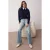 TRENDYOLMİLLA Dames Blauw Effen Wijde pijp Hoge taille Jeans