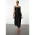 TRENDYOLMİLLA Dames Zwart Effen Midi Mouwloos Stijlvol/Avond Skater Jurken