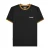 Lambretta Heren AW24 Twin Tip Pique T-Shirt (Zwart/Goud)