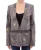 Bloemige Brocade Blazer Lange Mouwen V-hals