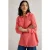 White Stuff Sophie Longline Cotton Shirt Mid Pink