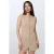 Korte Been Crew Neck Jumpsuit met Knopen Detail