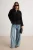 TRENDYOLMİLLA Dames Zwart Effen Lang Relaxed fit Overhemden