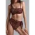 Marlies Dekkers Jungle Diva Brown And Dark Orange Strapless Bikini Top