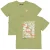 QPI T-shirt met backprint groen