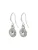 Pilgrim Oorbellen ‘Clementine’  zilver / transparant