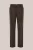 WE Fashion – Heren loose fit broek met bandplooi en elastieke broekband – Loose fit – Donkerbruin –