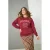 ONLY CARMAKOMA sweater donkerrood met glitter