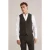 We Fashion Waistcoat Dark Brown