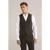We Fashion Waistcoat Dark Brown