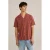 WE Fashion casual overhemd met textuur rood