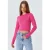 Lange Mouwen Basis Crop Brei Top