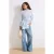 Trendyol Modest Dames Meerkleurig Gestreept Lang Regular fit Modest Overhemden