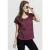 Urban Classics Long Back Shaped Spray Dye Tee Dames T-shirt – bordeaux – M