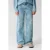 Shoeby wide leg jeans met hartjes – lichtblauw