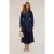Motivi Poplin Chemisier Dress With Profiles Blue