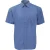 Russell Collectie Heren Korte Mouwen Poly-Katoen Easy Care Poplin Shirt (Bedrijfsblauw)