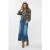 EsQualo Blouse V-neck Elegant Leaves Print