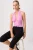 TRENDYOLMİLLA Dames Roze Effen Mouwloos Regular fit Blouses