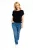 Sterrensprong T-shirt met korte mouwen – Zwart