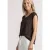 Shirt met afhangende schouders en elastische zoom