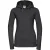Russell Dames Premium Authentieke Hoodie (3-Lagen Stof) (Zwart)