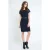 Jurk met Kunstleren Details
