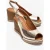 Helina Leren Wedge Sandaal