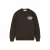 Croyez oversized sweater met backprint – bruin