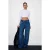 Hoog-Waisted Wijde Jeans van Katoen
