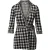 Diane Von Furstenberg playsuit met ruitpatroon in zwart/wit viscose.