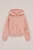 WE Fashion – Meisjes hoodie met embroideries – Oversized – Zalmroze – Katoen –