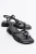 Antas Met bandjes Leer Plat Sandalen (Women)