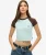 Kort Baseball Baby-t-shirt Lichtblauw