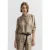 Bugatti Damen Blouse van viscose met overhemdkraag en grafische print