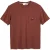 Scotch & Soda Garment Dyed Ss Pocket Tee Brown/red