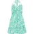 IZIA Zomerjurk Dames Groen Wit