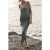 Mikuta The Silver Sparkly Thin Long Knit Dress Silver