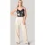 Shoeby La-sbsatin Cargo Pants Offwhite