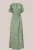 WE Fashion – Dames maxi jurk met jacquard – Regular fit – Lichtgroen – Viscose –