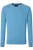 Redmond Casual Trui ronde hals blauw, Effen