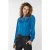EsQualo Blouse Lace Jacquard Galaxy Blue