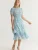 Trendyol Jurk  beige / blauw / lichtblauw / wit